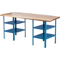 &eacute;tabli sur pi&eacute;destal extra robuste, Cap 2500 lb, 120" la x 30" p, 34" h Sécurité Médic