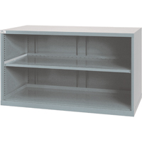 Shelf Cabinets, Steel, 33-1/2" H x 56-1/2" W x 28-1/2" D, Light Grey Sécurité Médic
