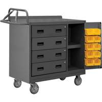 Armoire d'&eacute;tabli mobile avec bacs, Acier Surface Sécurité Médic