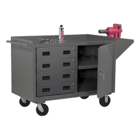 Mobile Workbench Cabinet, Steel Surface Sécurité Médic