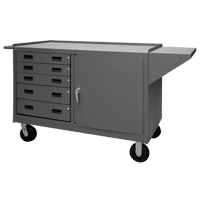 Mobile Workbench Cabinet, Steel Surface Sécurité Médic