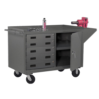 Mobile Workbench Cabinet, Steel Surface Sécurité Médic