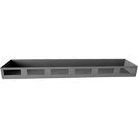 Plateau de porte darmoire, 18" x Capacit&eacute; de 10 lb, Gris Sécurité Médic