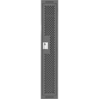 Clean Line Lockers, 12" x 12" x 72", Steel, Charcoal, Rivet (Assembled), Perforated Sécurité Médic