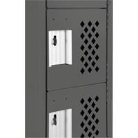 Clean-Line Perforated Lockerette, 6 -tier, 12" x 72" x 12", Steel Sécurité Médic