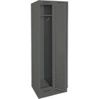Casiers Clean Line, Bloc de 2, 24" x 12" x 76", Acier, Charbon, Rivet (assembl&eacute;), Perfor&eacute; Sécurité Médic