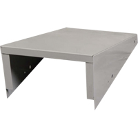 Clean Line Economy Lockers Slope Top, 1 Bank, 18" D x 12" W x 6" H, Grey, Steel Sécurité Médic