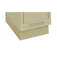 Clean Line Economy Lockers Recessed Base, 1 Banks, 4" H x 12" W x 18" D, Beige, Steel Sécurité Médic