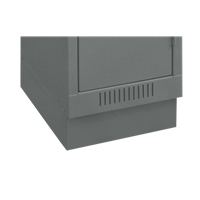 Clean Line Economy Lockers Recessed Base, 1 Banks, 4" H x 12" W x 18" D, Steel Sécurité Médic