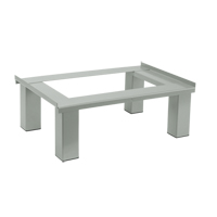 Free Standing Base, 1 Banks, 6" H x 12" W x 18" D, Grey, Steel Sécurité Médic