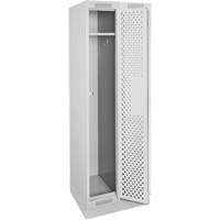 Casiers Clean Line, Bloc de 2, 24" x 18" x 76", Acier, Gris, Rivet (assembl&eacute;), Perfor&eacute; Sécurité Médic