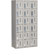 Casiers robustes Concorde, 6 niveaux, Bloc de 3, 36" x 18" x 72", Acier, Gris, Soud&eacute; (assembl&eacute;) Sécurité Médic