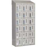 Casiers robustes Concorde, 6 niveaux, Bloc de 3, 36" x 18" x 78", Acier, Gris, Soud&eacute; (assembl&eacute;) Sécurité Médic