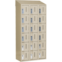 Casiers robustes Concorde, 6 niveaux, Bloc de 3, 36" x 18" x 78", Acier, Beige, Soud&eacute; (assembl&eacute;) Sécurité Médic