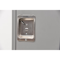 Lockers, 12" x 18" x 72", Steel, Grey, Knocked Down Sécurité Médic