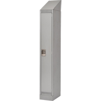 Lockers, 12" x 18" x 86", Steel, Grey, Knocked Down Sécurité Médic