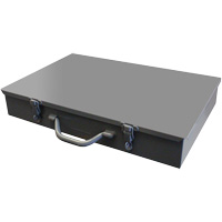 Compartment Steel Scoop Boxes, 17.875" W x 12" D x 3" H, 13 Compartments Sécurité Médic