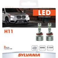 H11 Headlight Bulb, LED, 13.2 W/17 W, White Sécurité Médic