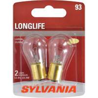 93 Long Life Mini Automotive Bulb, Incandescent, 13.3 W Sécurité Médic