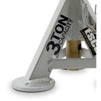 Performance Shorty Low Profile Jack Stands, 3 tons Capacity, 11" - 17" H Sécurité Médic