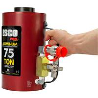 Cylindre hydraulique robuste, Course de 6", Capacit&eacute; de 75 tonnes, 10 000 PSI Sécurité Médic