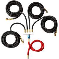 Wall-Mounted Tire Inflation System with 4-Hose Manifold Sécurité Médic