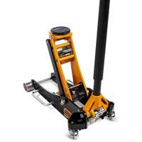Aluminum Racing Jack, 2 Ton(s) Capacity, 3-1/4" Lowered, 18-1/2" Raised, Manual Hydraulic Sécurité Médic