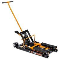 ATV and Motorcycle Jack, 0.75 Ton(s) Capacity, 4-2/3" Lowered, 14-1/2" Raised, Manual Hydraulic Sécurité Médic