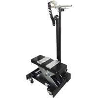 Low Profile Floor Service Jack, 12 Ton(s) Capacity, 7-1/2" Lowered, 15" Raised, Air Hydraulic Sécurité Médic
