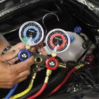 R1234Yf 2-Way Piston Valve Manifold Gauge Set Sécurité Médic