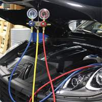 R1234Yf 2-Way Piston Valve Manifold Gauge Set Sécurité Médic
