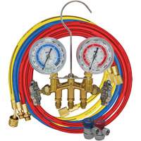R134A 2-Way Brass Manifold Gauge Set Sécurité Médic