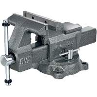 K65 Professional Workshop Vise, 6-1/2" Jaw Width, 3-7/8" Throat Depth, Swivel Base Sécurité Médic