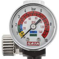 Air Micrometer with Gauge, 1/4" Male Thread & G 1/4" Female Thread Sécurité Médic