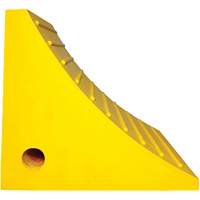 Cale de roue, Polyur&eacute;thane, Jaune, 15-1/4" la x 12-1/8'' p x 10-3/4" h Sécurité Médic