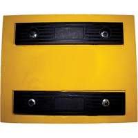 Cale de roue, Polyur&eacute;thane, Jaune, 15-1/4" la x 12-1/8'' p x 10-3/4" h Sécurité Médic