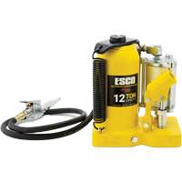 Pro Series Bottle Jack, 12 Ton(s), Air Hydraulic, 18-1/2" Raised Height Sécurité Médic