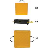 8-Piece CribLok Composite Cribbing System Kit Sécurité Médic