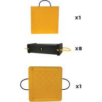10-Piece CribLok Composite Cribbing System Kit Sécurité Médic