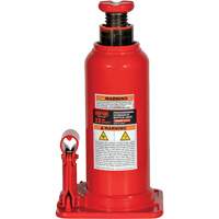 Cric hydraulique bouteille professionnel avec orifice pour manom&egrave;tre, 22 tonne(s), 20-49/250" Hauteur &eacute;lev&eacute;e Sécurité Médic