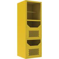 Spill Control Cabinet, 1 Shelves, 72" H x 24" W x 24" D, Steel, Yellow Sécurité Médic