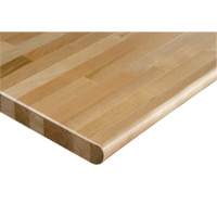 Hardwood Workbench Top, 48" W x 24" D, Bullnose Edge, 1-1/4" Thick Sécurité Médic