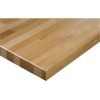 Hardwood Workbench Top, 48" W x 24" D, Square Edge, 1-1/4" Thick Sécurité Médic