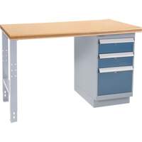 Industrial Duty Workbench, 30" W x 60" D x 34" H, 1000 lbs. Capacity Sécurité Médic