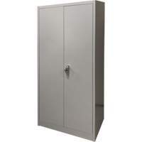 Storage Cabinet, Steel, 4 Shelves, 66" H x 30" W x 15" D, Grey Sécurité Médic