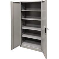 Storage Cabinet, Steel, 4 Shelves, 78" H x 36" W x 24" D, Grey Sécurité Médic