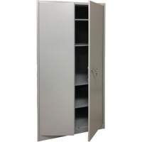 Storage Cabinet, Steel, 4 Shelves, 78" H x 36" W x 24" D, Grey Sécurité Médic