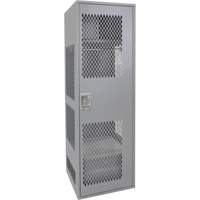 Gear Locker with Door, Steel, 24" W x 24" D x 72" H, Grey Sécurité Médic