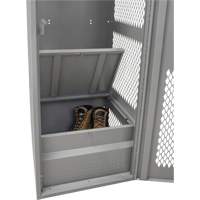 Gear Locker with Door, Steel, 24" W x 24" D x 72" H, Grey Sécurité Médic