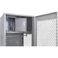 Gear Locker with Door, Steel, 24" W x 24" D x 72" H, Grey Sécurité Médic